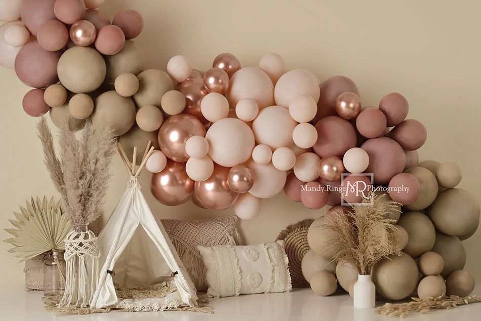 ⚡On Sale - Kate Birthday Balloons Bears Combination Backdrop - Image 3