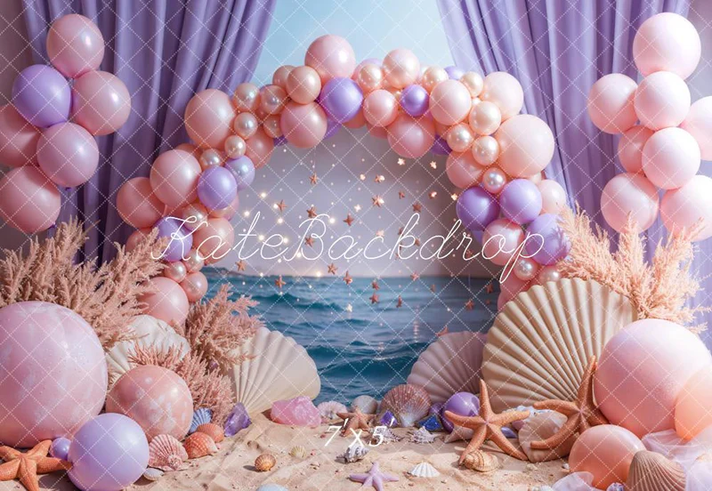 ⚡On Sale - Kate Summer Beach Sand/Fruits Combination Backdrop - Image 3