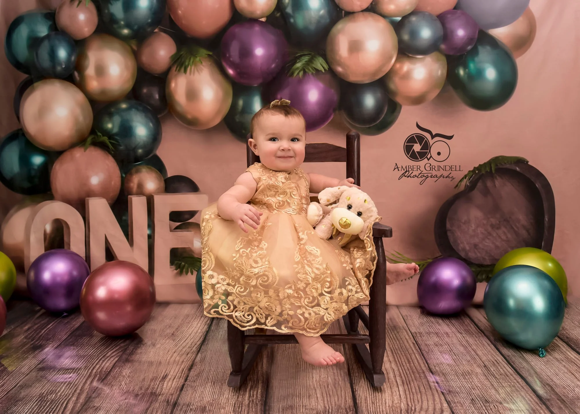 Kate 1st Birthday Balloons Backdrop Designed By Rose Abbas - Image 3