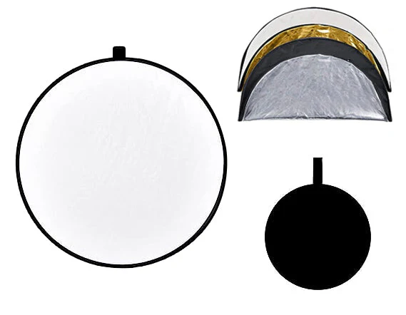 5-In-1 Light Reflector Round For Studio Photography Disc - Image 5