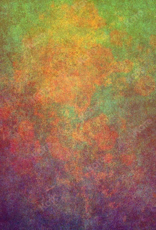 Kate Abstract Rusty Orange Green Textured Backdrop for photography - Image 2