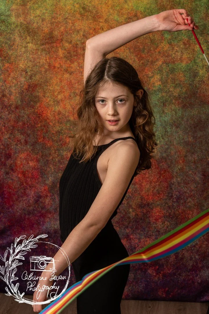 Kate Abstract Rusty Orange Green Textured Backdrop for photography - Image 3