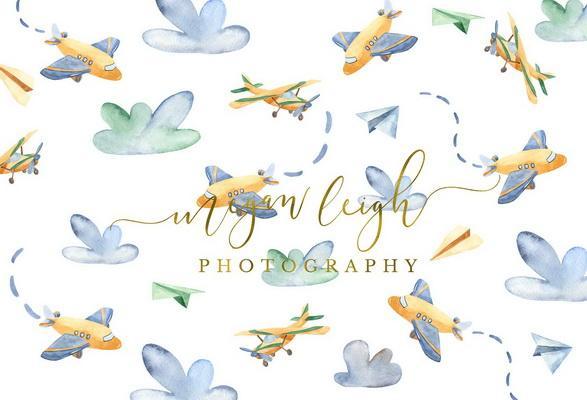 Kate Airplane Backdrop Designed by Megan Leigh Photography