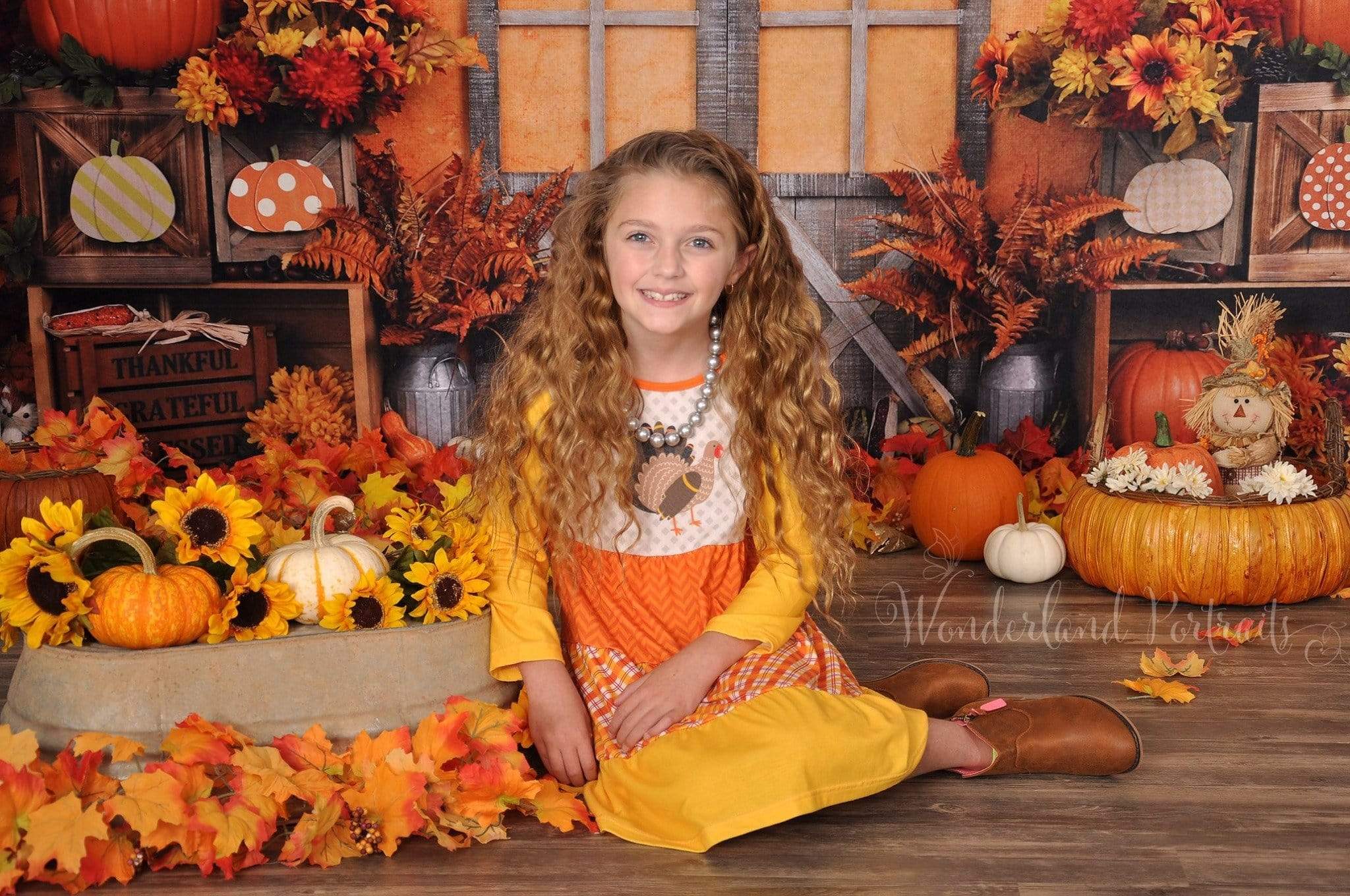 Kate Autumn Harvest Thanksgiving Backdrop - Image 11