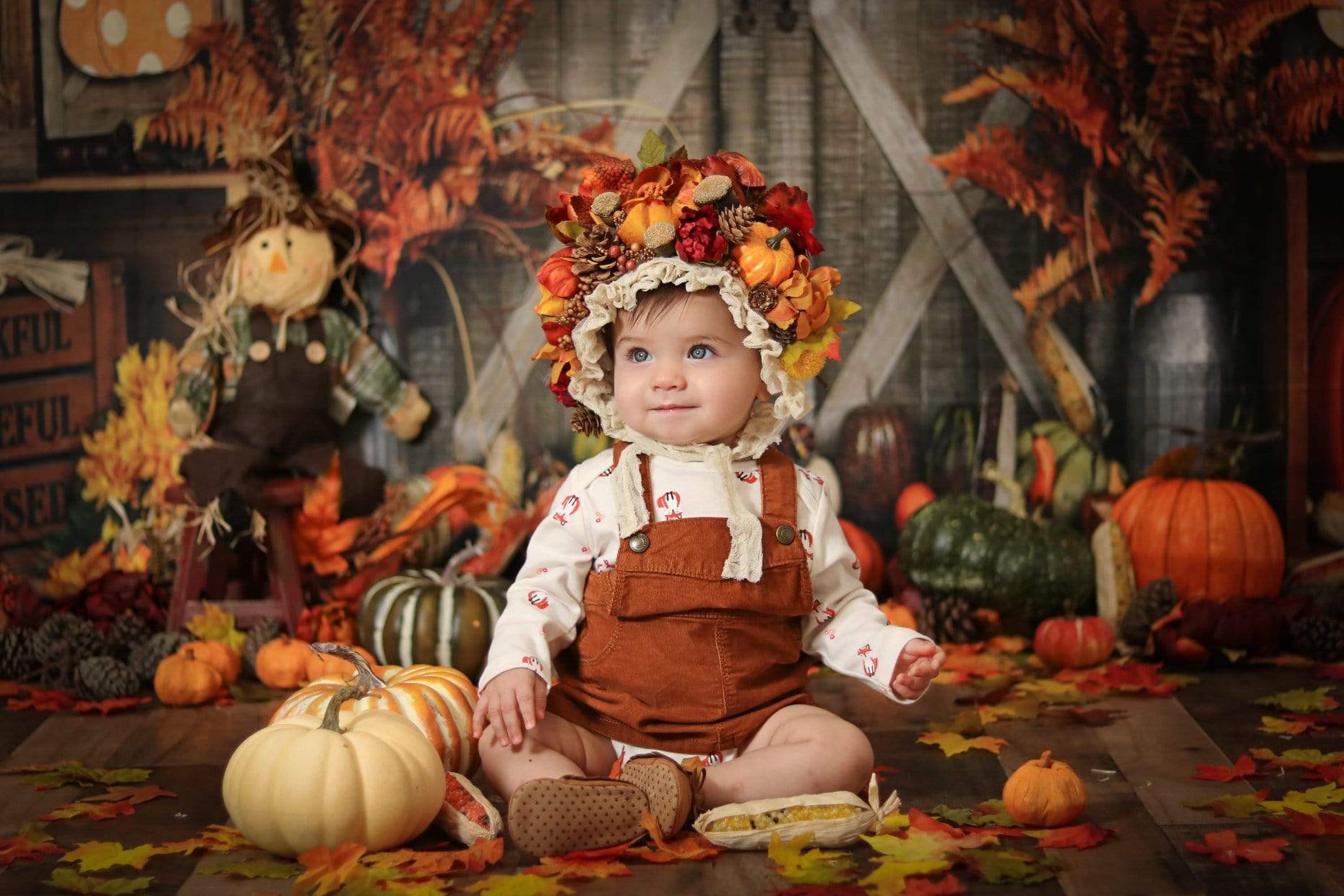 Kate Autumn Harvest Thanksgiving Backdrop - Image 3