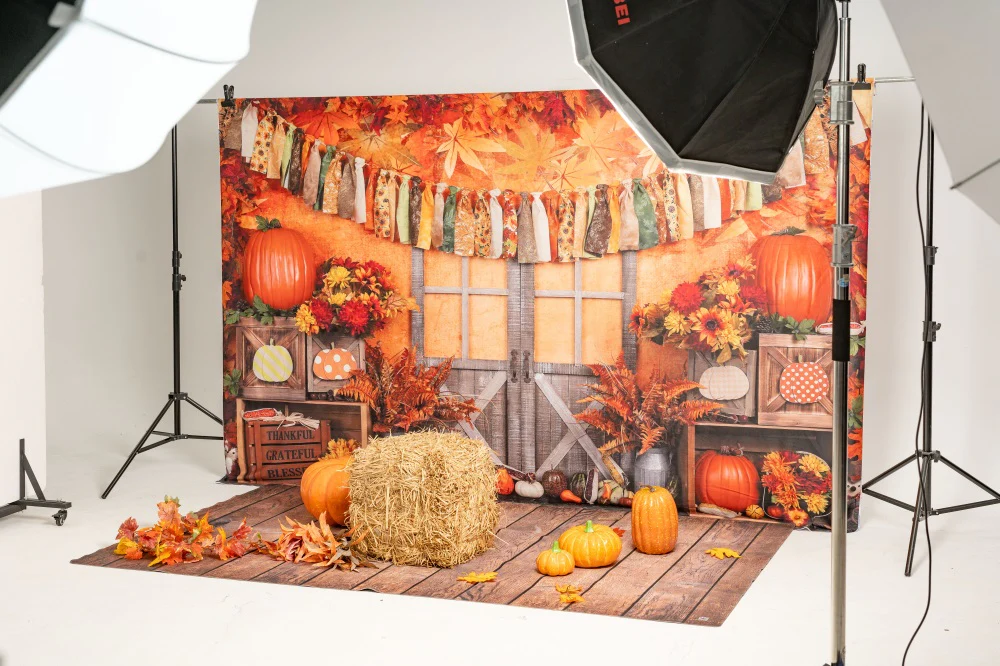 Kate Autumn Harvest Thanksgiving Backdrop - Image 6