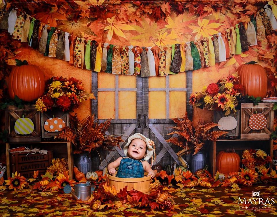 Kate Autumn Harvest Thanksgiving Backdrop - Image 7