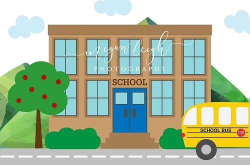 Kate Back to School Backdrop Designed by Megan Leigh Photography