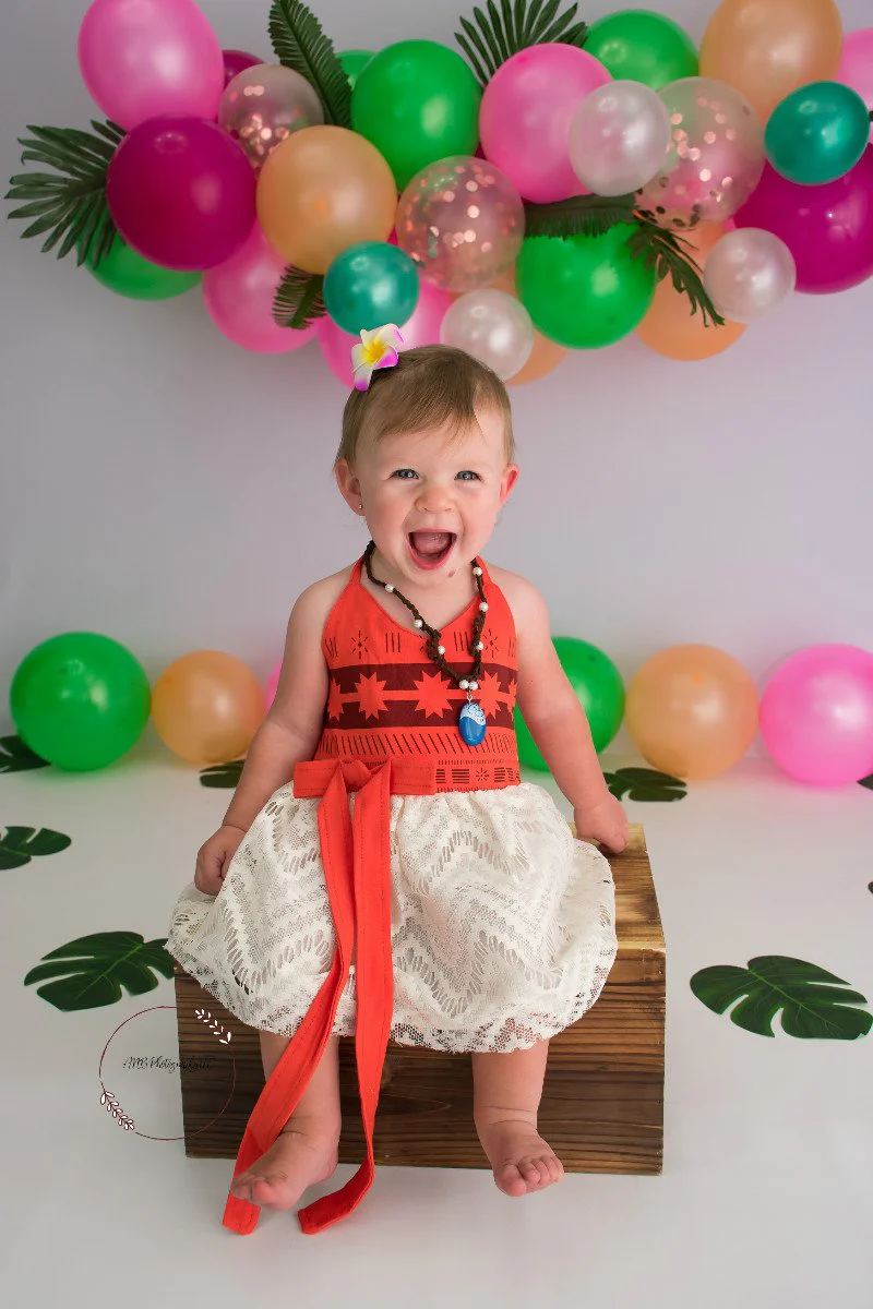 Kate Summer Backdrop Balloons Moana Theme Designed By Alisha Byrem - Image 3