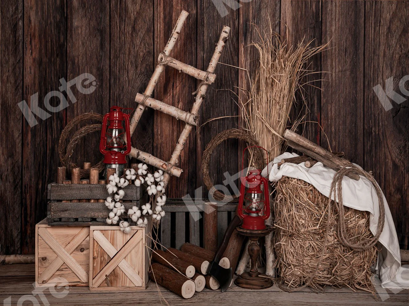 Kate Barn Haystack Backdrop Designed by Jia Chan Photography