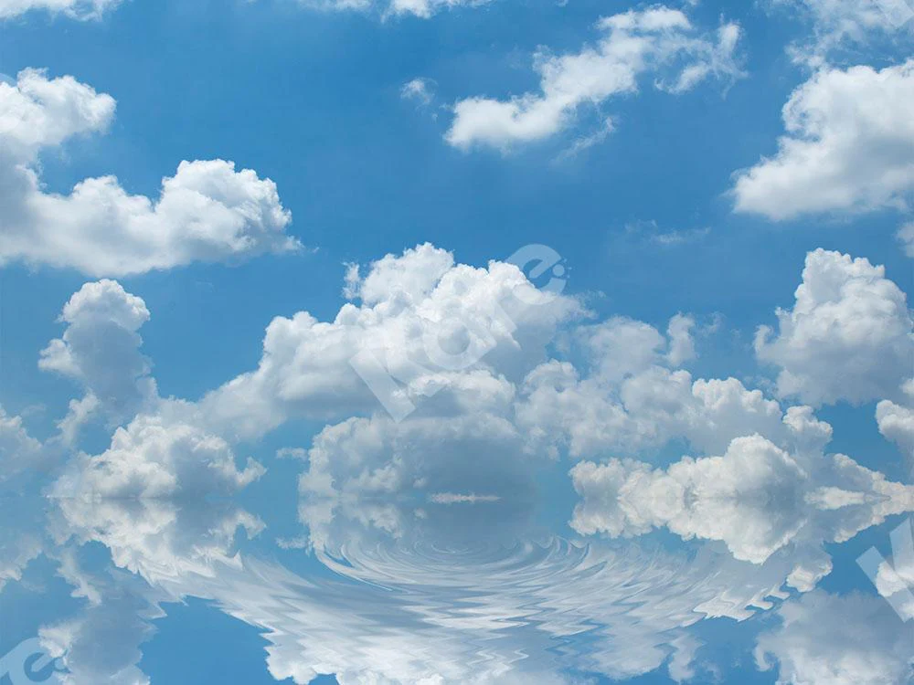 Kate Backdrop Blue Sky & White Clouds Designed by Emetselch