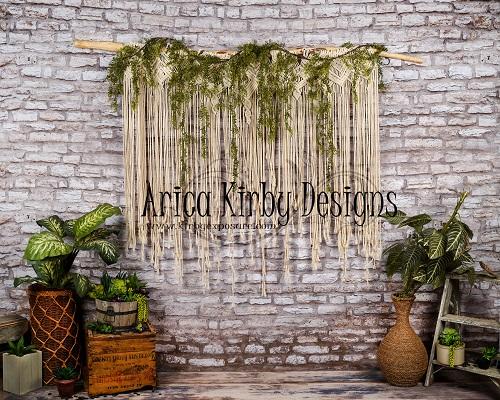 Kate Boho on Brick Backdrop Designed by Arica Kirby