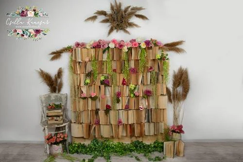 Kate Back to School Backdrop Books Wall Designed by Csilla Kancsar - Image 2
