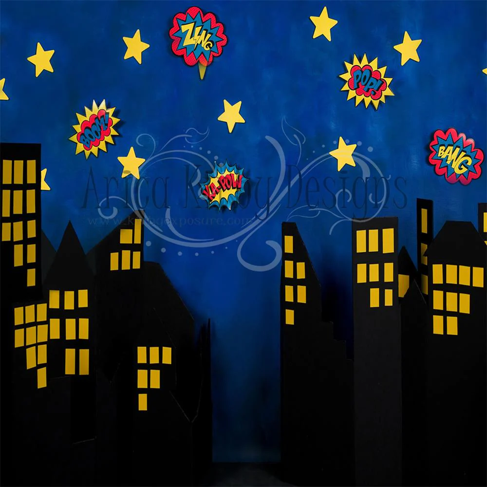 Kate Boom Super Hero Backdrop Designed by Arica Kirby - Image 3