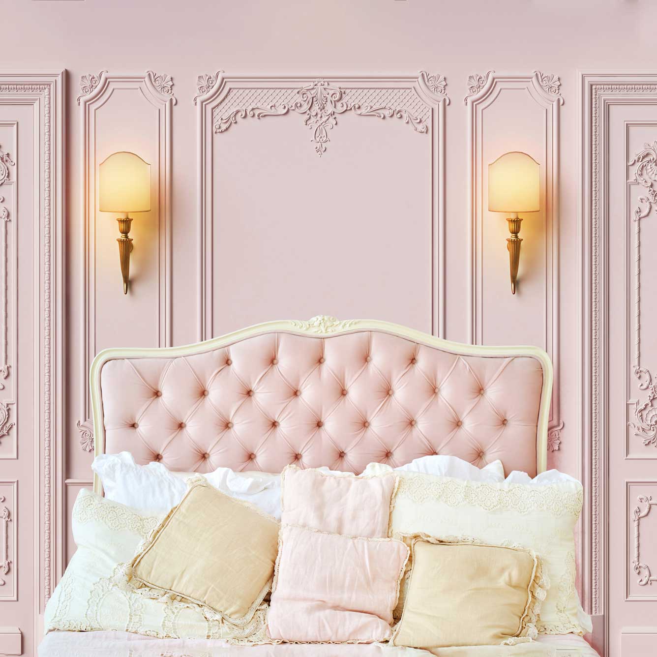 Kate Boudoir Pink Headboard Pink Wall Backdrop Designed by Chain Photography - Image 6