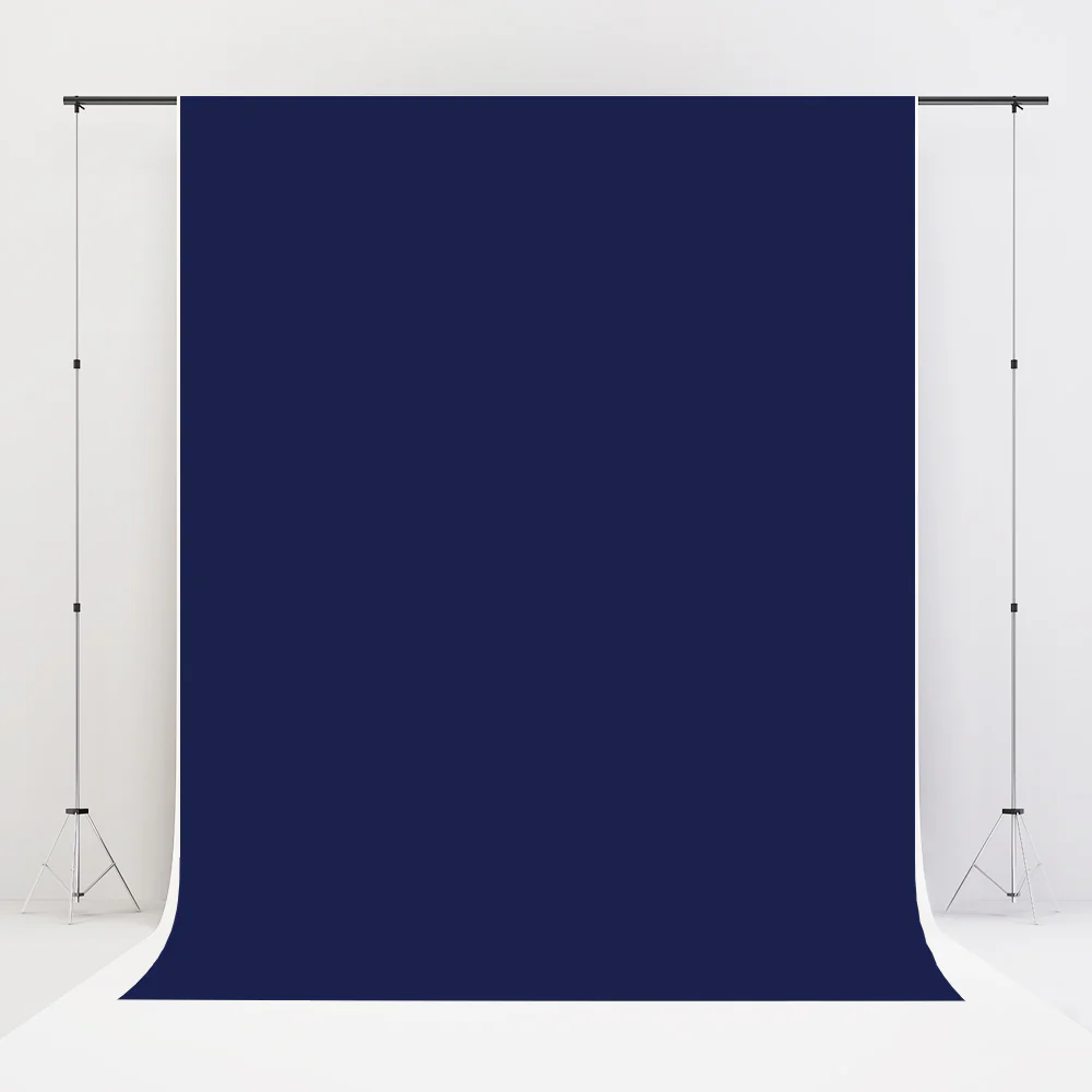 Kate Navy Blue Solid Cloth Fabric Backdrop for Photography