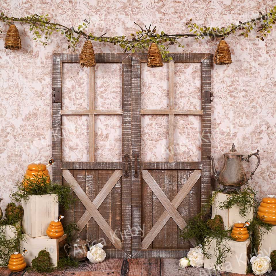 Kate Cake Smash Bee Mine Backdrop Designed by Arica Kirby - Image 2