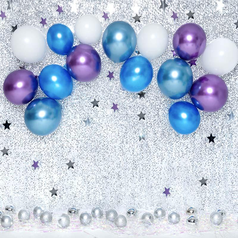 Kate Cake Smash Star Blue Balloons Backdrop Designed by Emetselch - Image 4