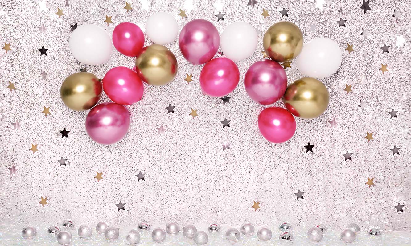 Kate Cake Smash Star Red Balloons Backdrop Designed by Emetselch - Image 2