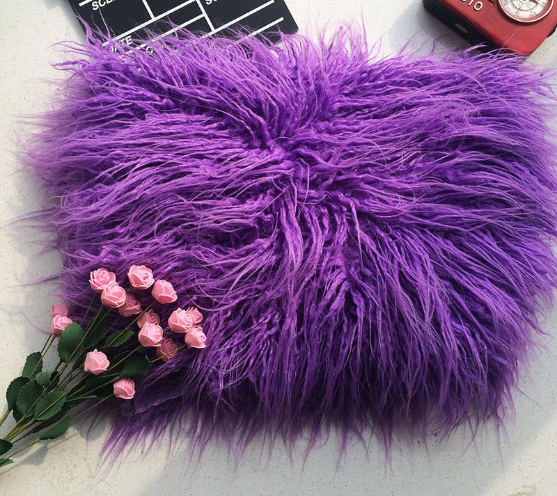 Children photography fur blankets props photo studio baby photo newborn long blanket - Image 6