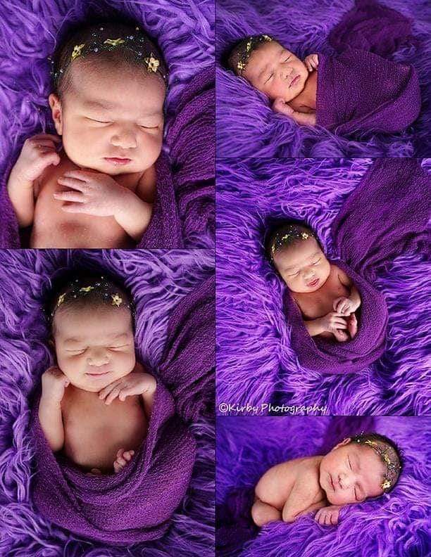 Children photography fur blankets props photo studio baby photo newborn long blanket - Image 7