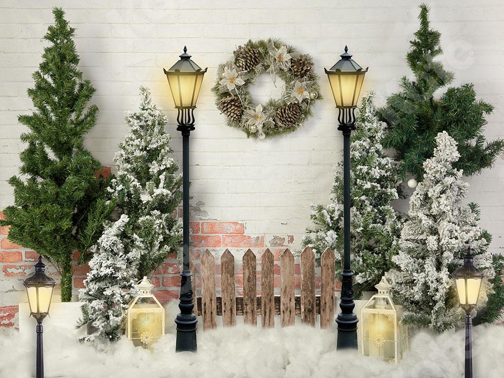 Kate Christmas Garden with Lights Backdrop Designed by Emetselch - Image 2