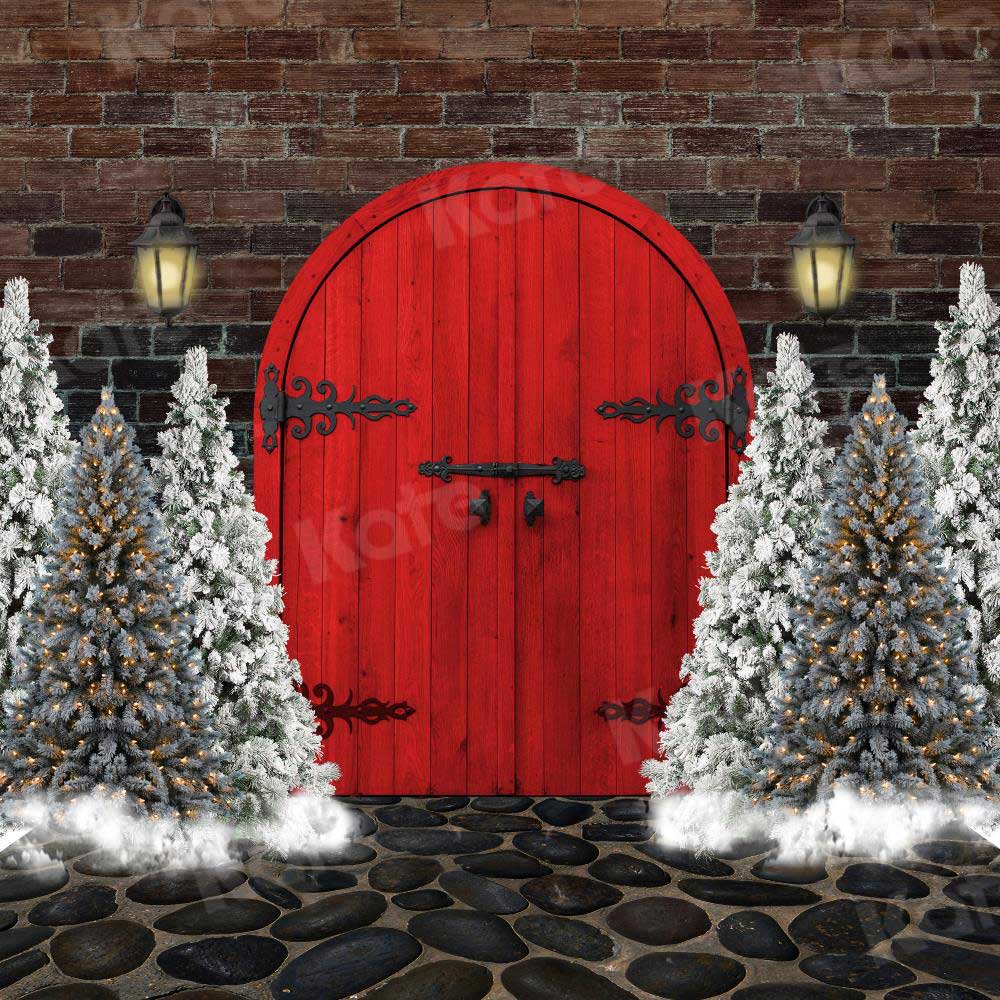 Kate Christmas Red Door Backdrop Designed By JS Photography - Image 5