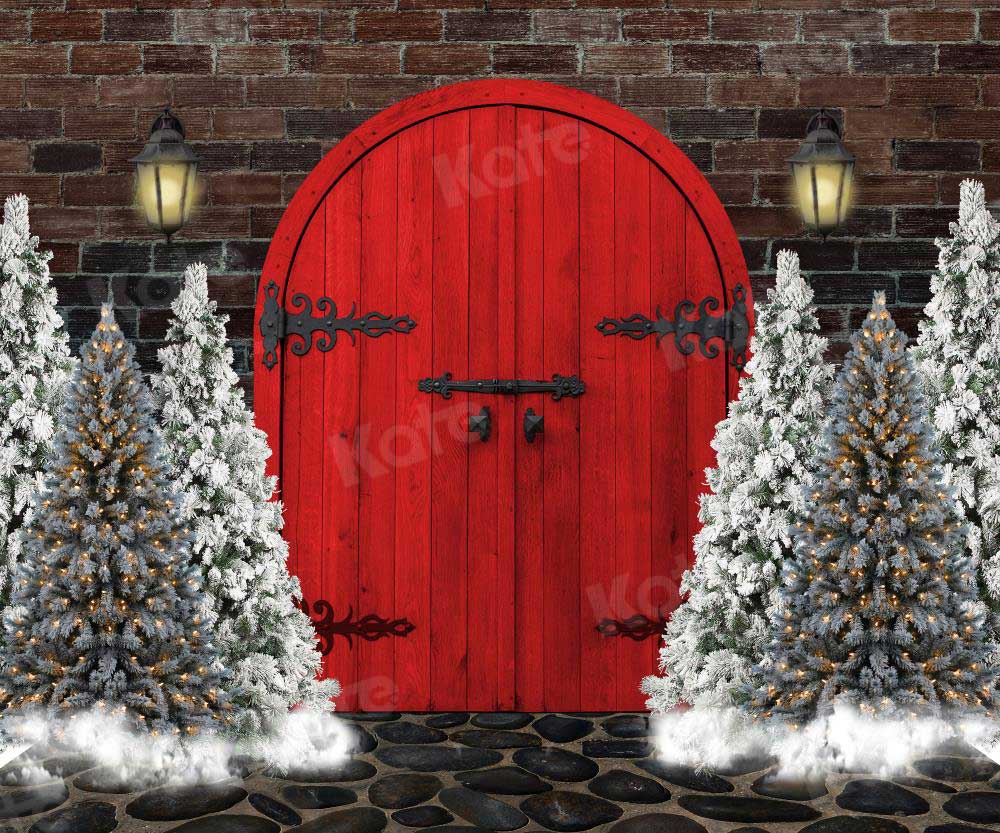 Kate Christmas Red Door Backdrop Designed By JS Photography - Image 6