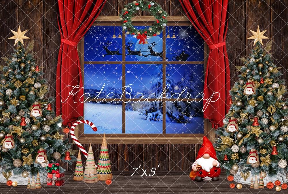 Kate Christmas Trees Window Backdrop Designed by Chain Photography - Image 2