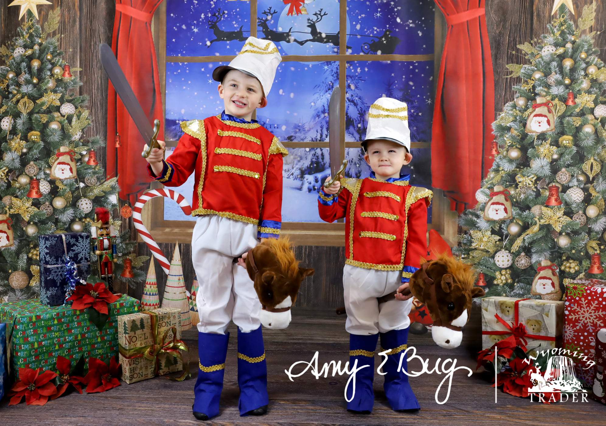 Kate Christmas Trees Window Backdrop Designed by Chain Photography - Image 5
