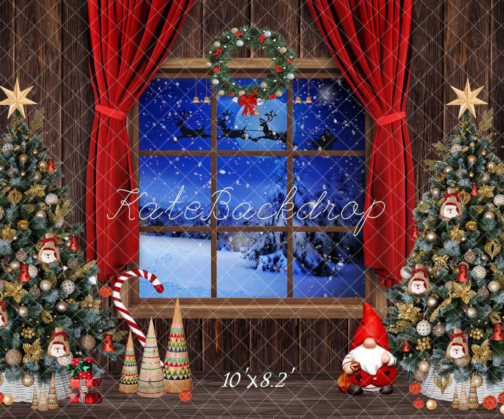 Kate Christmas Trees Window Backdrop Designed by Chain Photography - Image 9