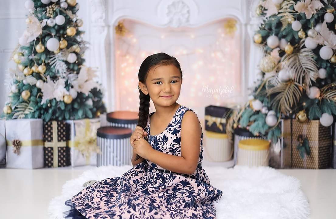 Kate Christmas White Room Pinetrees Gifts Decoration Backdrop for Photography - Image 3
