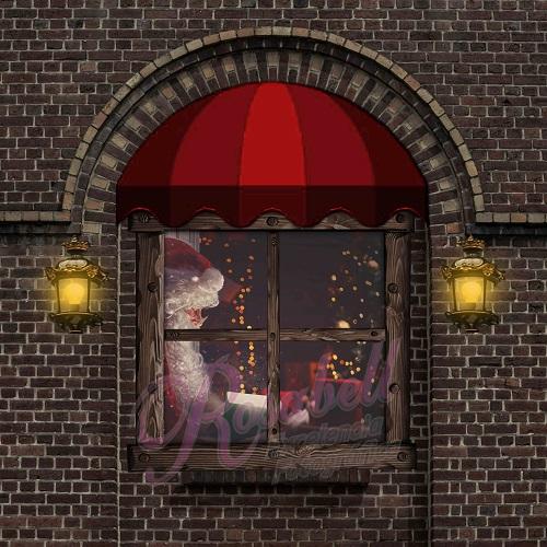 Kate Christmas Window Backdrop Designed by Rosabell Photography