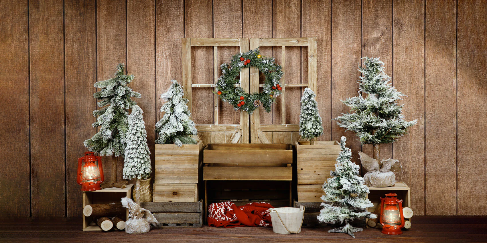 Kate Christmas Wood Door Backdrop Designed by Emetselch - Image 3