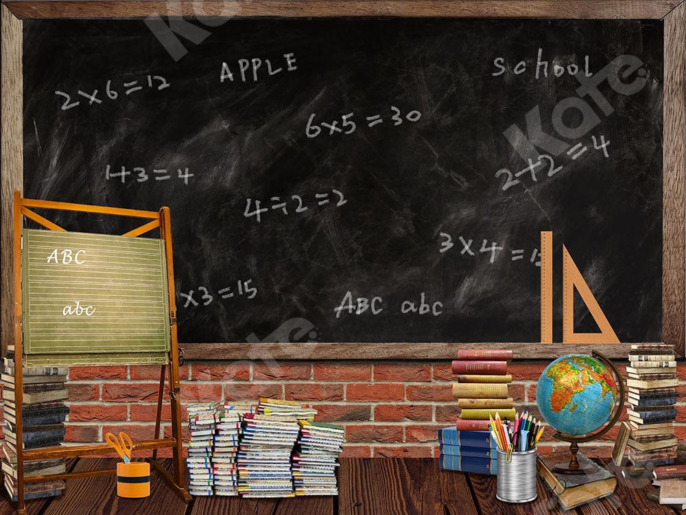 Kate Back to School Backdrop Classroom Blackboard Designed by Emetselch - Image 2