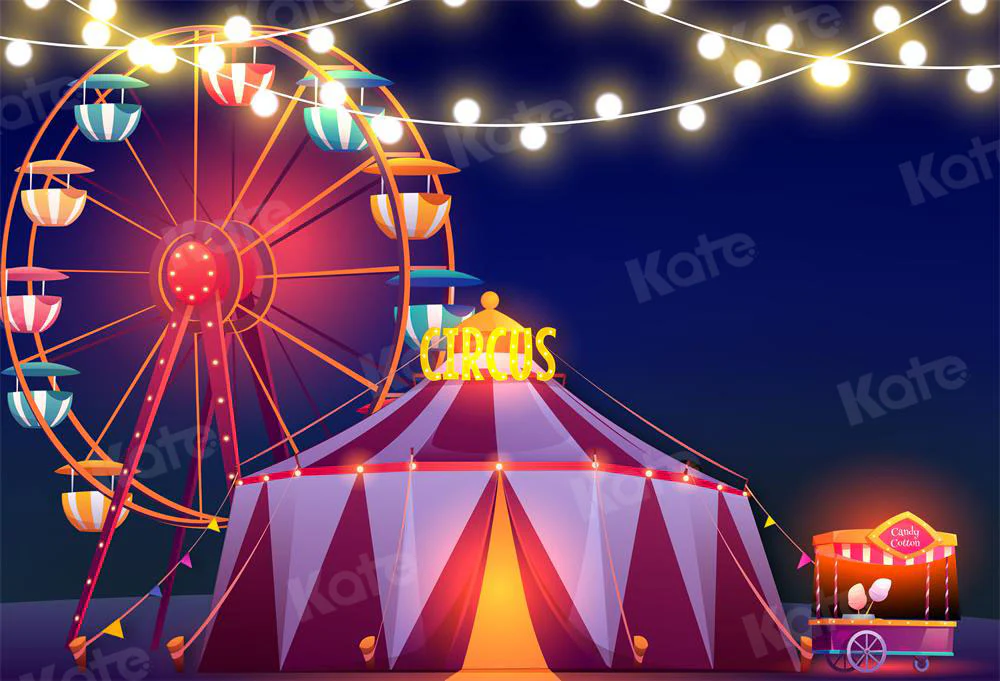 Kate Cake Smash Children Happy Circus Backdrop for Photography - Image 2