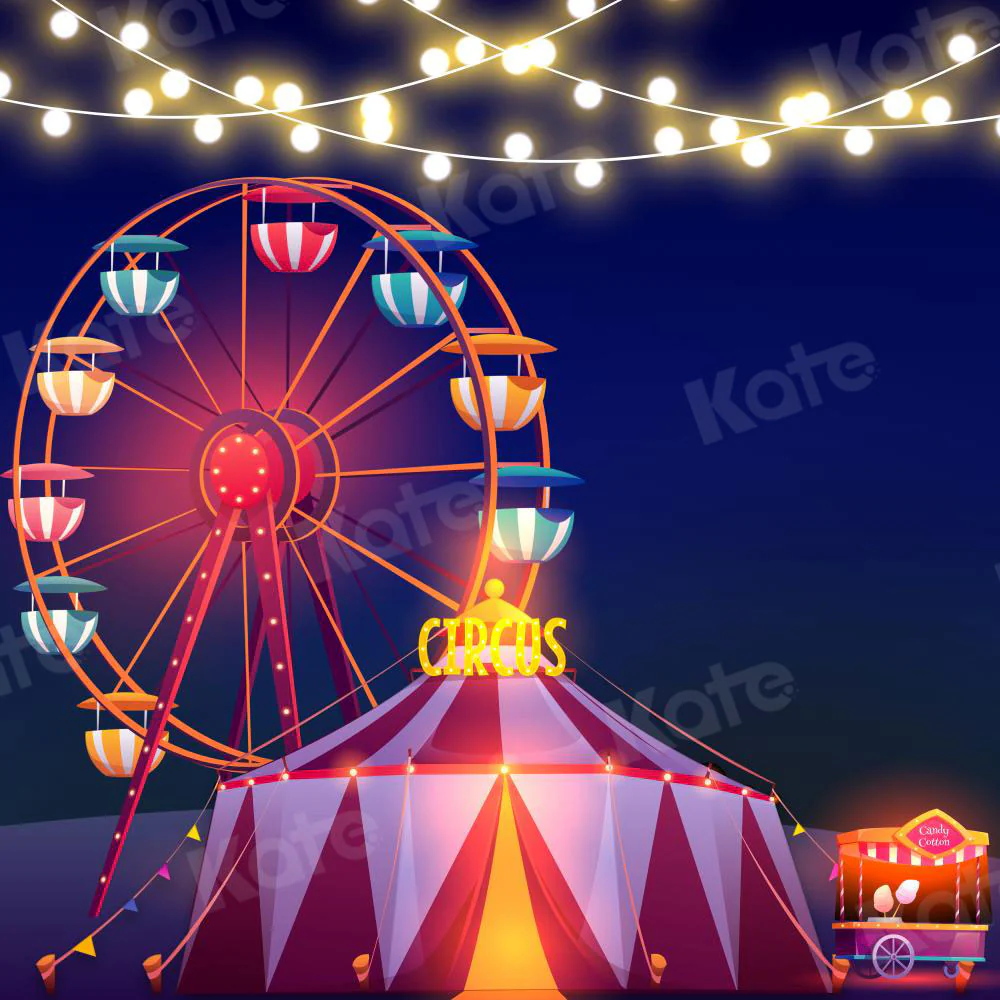 Kate Cake Smash Children Happy Circus Backdrop for Photography - Image 3