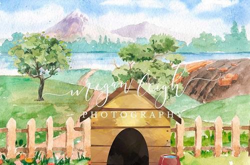 Kate Dog House Backdrop Designed by Megan Leigh Photography
