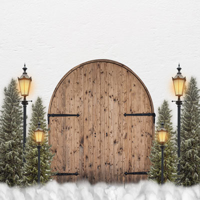 Kate Christmas Tree Backdrop Door Lights Designed By JS Photography - Image 3