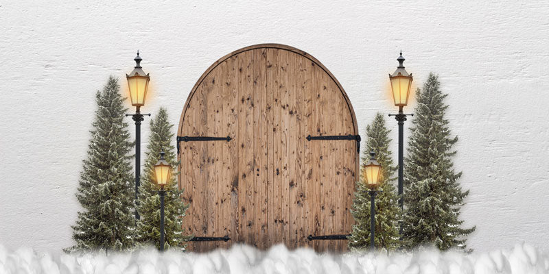 Kate Christmas Tree Backdrop Door Lights Designed By JS Photography - Image 5