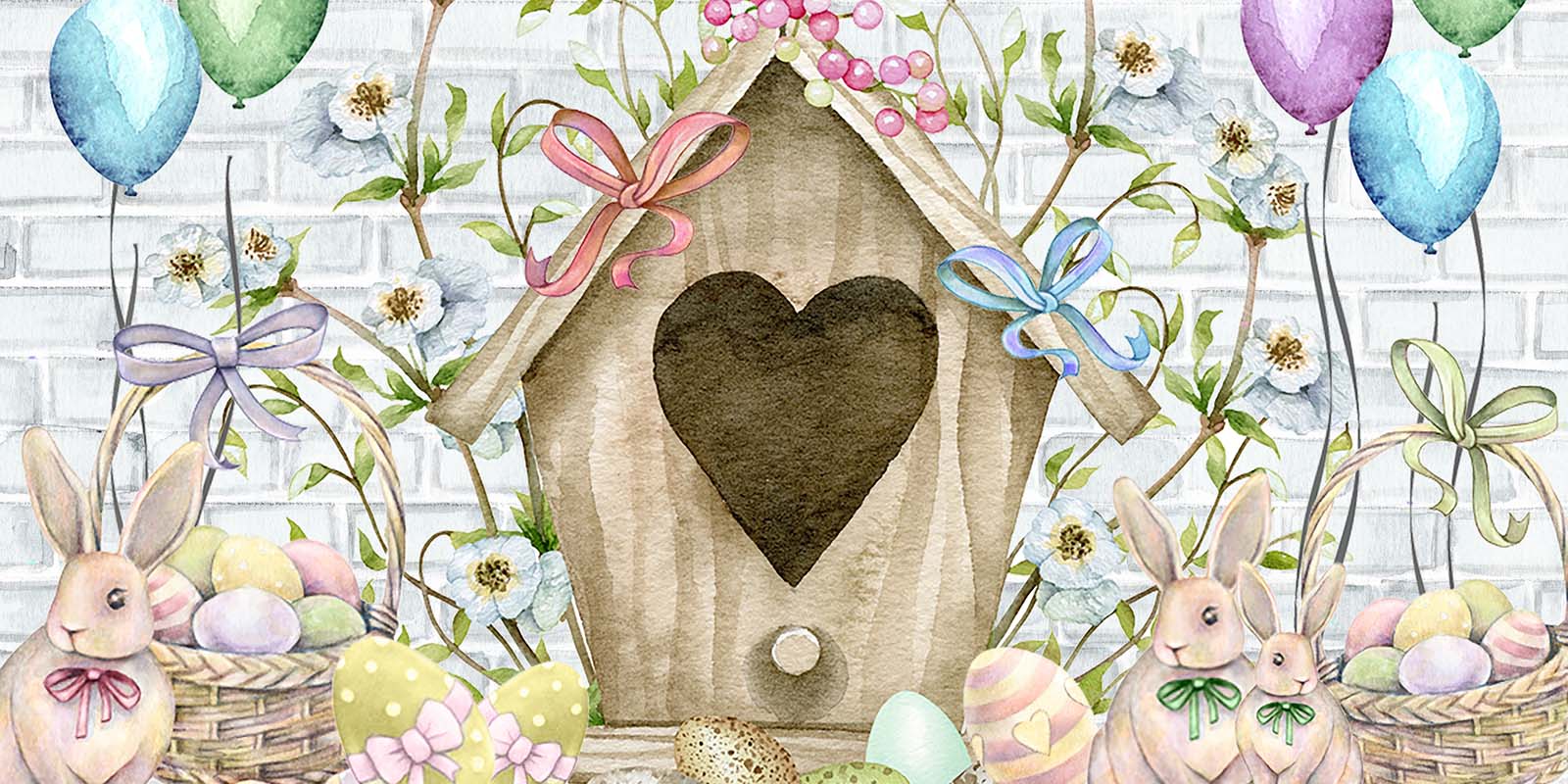 Kate Easter Bunny Egg Backdrop Designed by GQ - Image 5