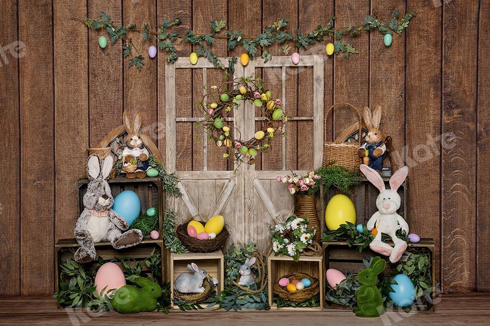 Kate Easter Bunny Egg Wood Door Backdrop Designed by Emetselch - Image 4