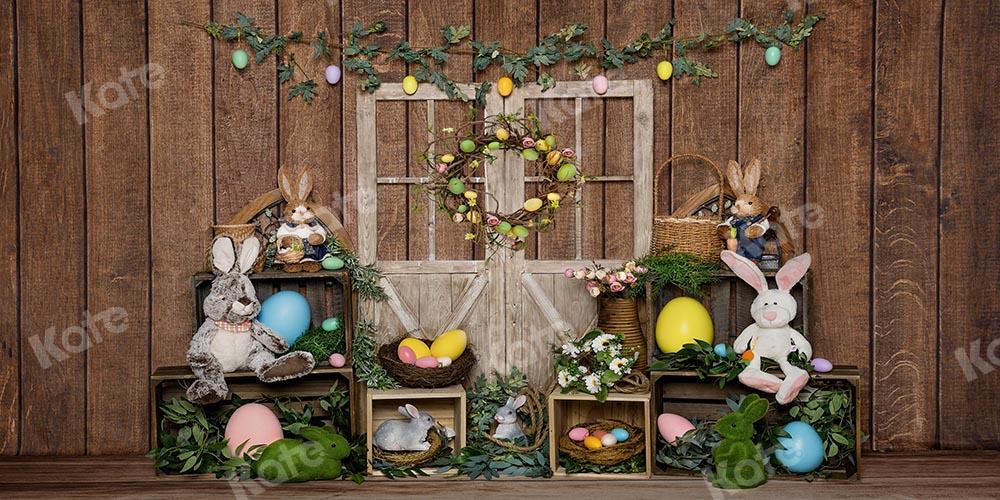 Kate Easter Bunny Egg Wood Door Backdrop Designed by Emetselch - Image 7