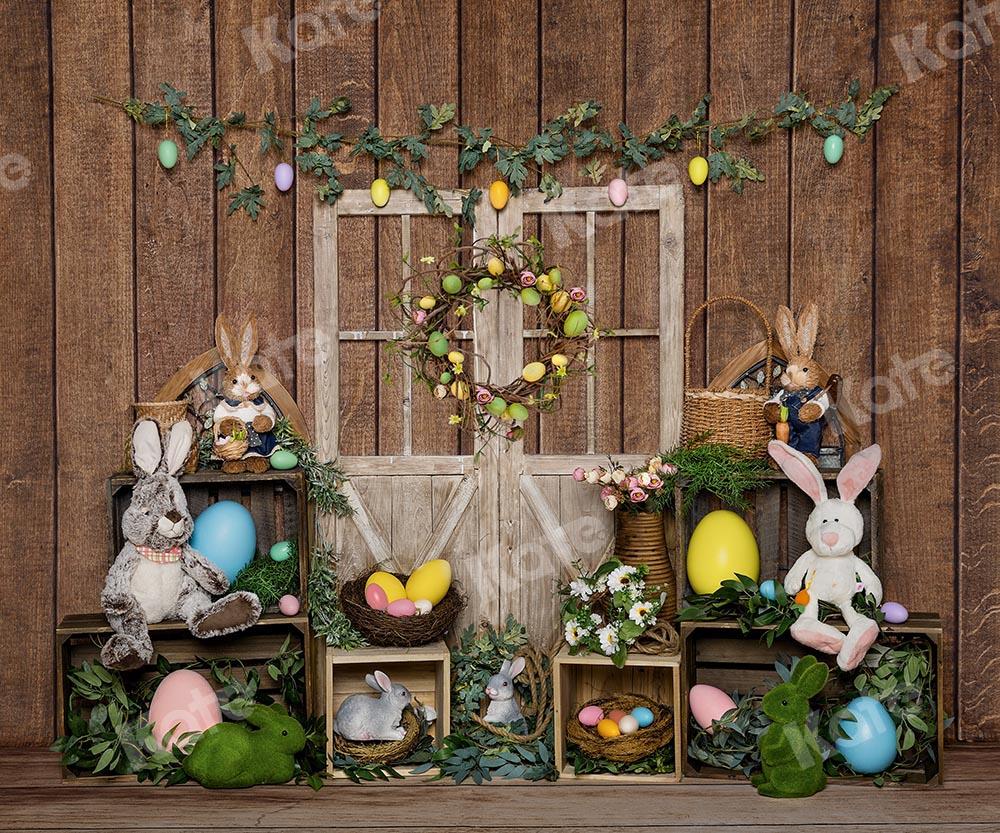 Kate Easter Bunny Egg Wood Door Backdrop Designed by Emetselch - Image 8