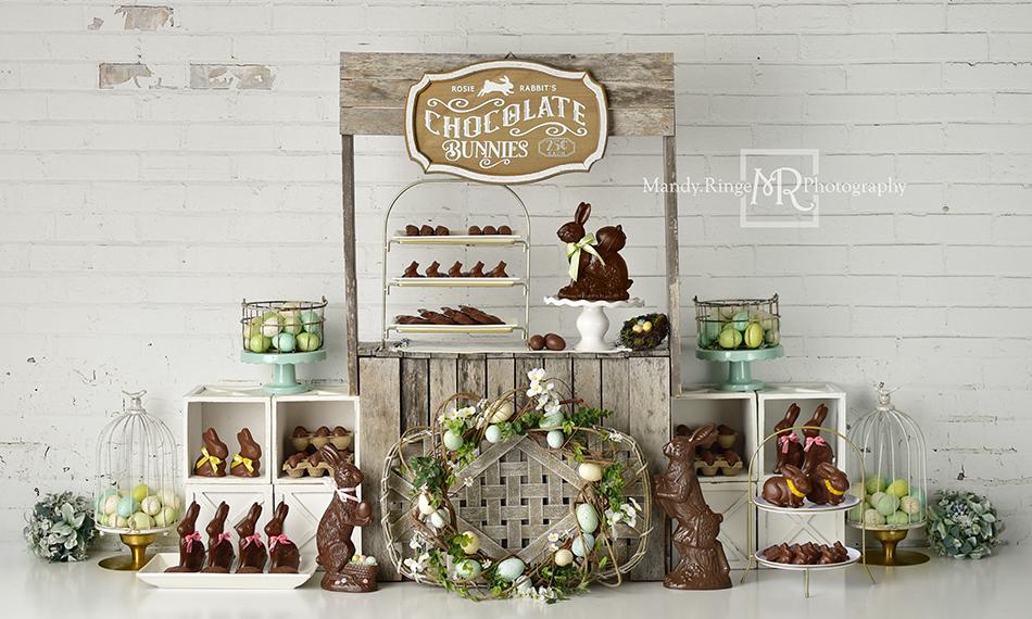 Kate Easter Chocolate Bunnies Backdrop Designed by Mandy Ringe Photography - Image 2