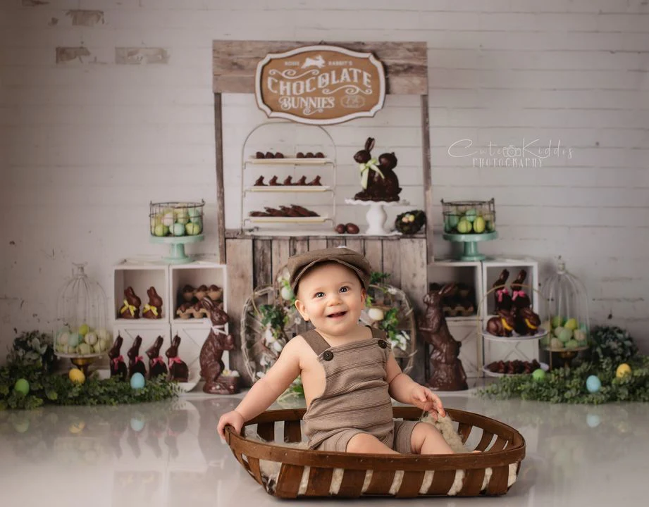 Kate Easter Chocolate Bunnies Backdrop Designed by Mandy Ringe Photography - Image 7