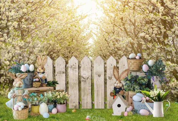 Kate Easter/spring Garden Cherry Blossom Backdrop Designed By JS Photography - Image 2