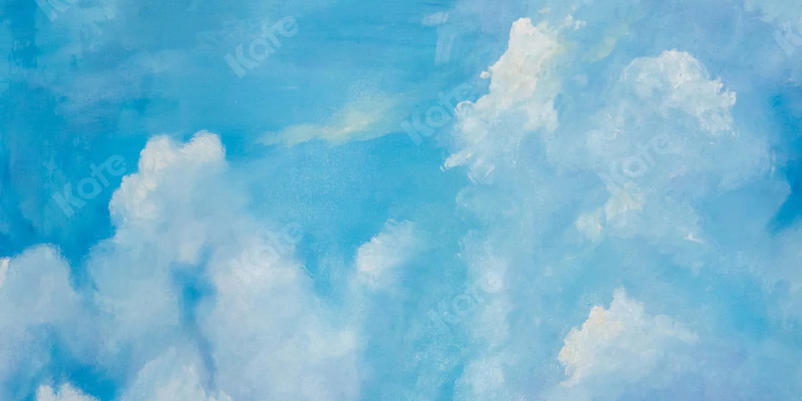 Kate Fine Art Blue Sky White Clouds Cake Smash Backdrop Designed by GQ - Image 2