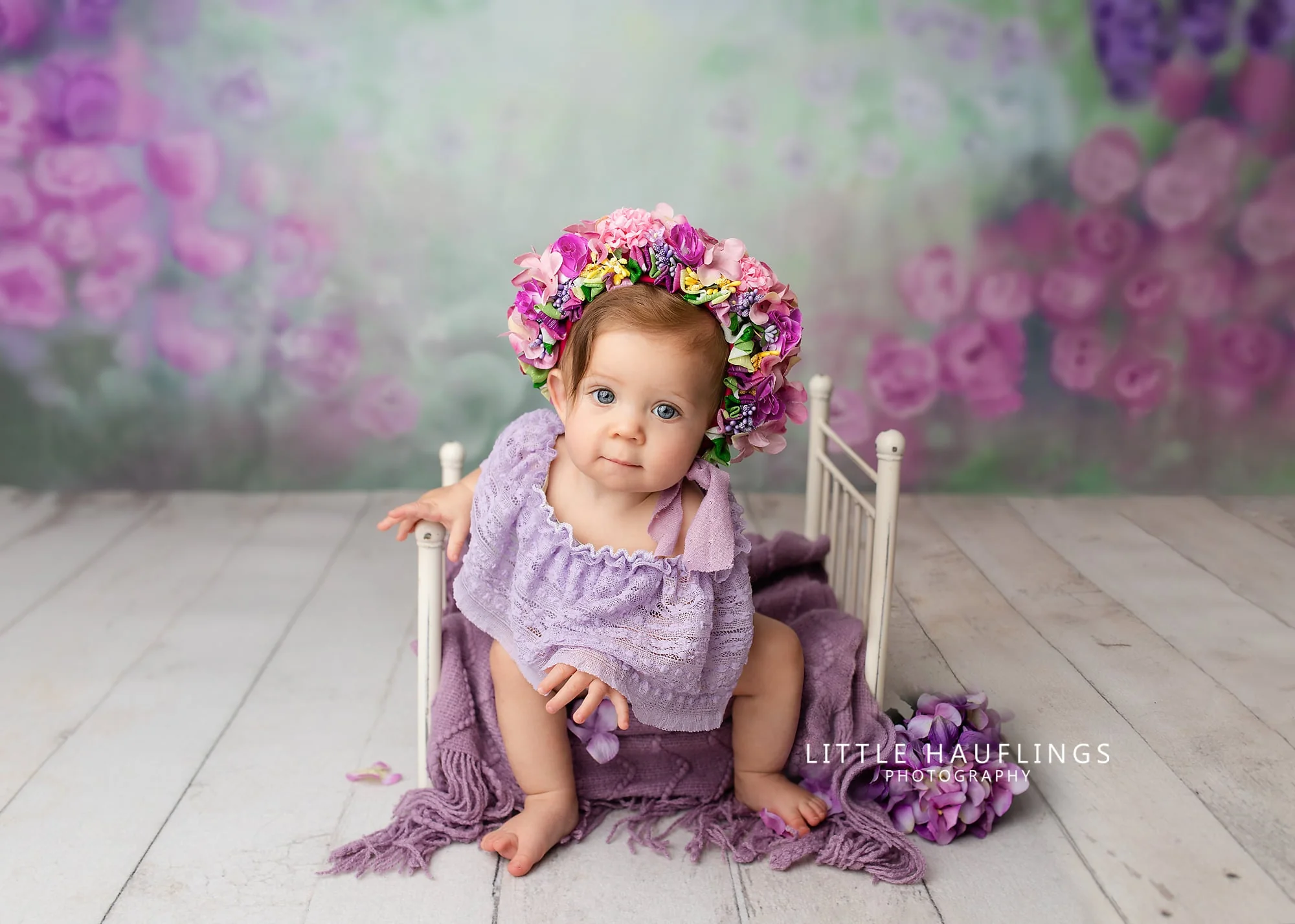 Kate Fine Art Blurry Flowers Bush Backdrop for Photography - Image 3