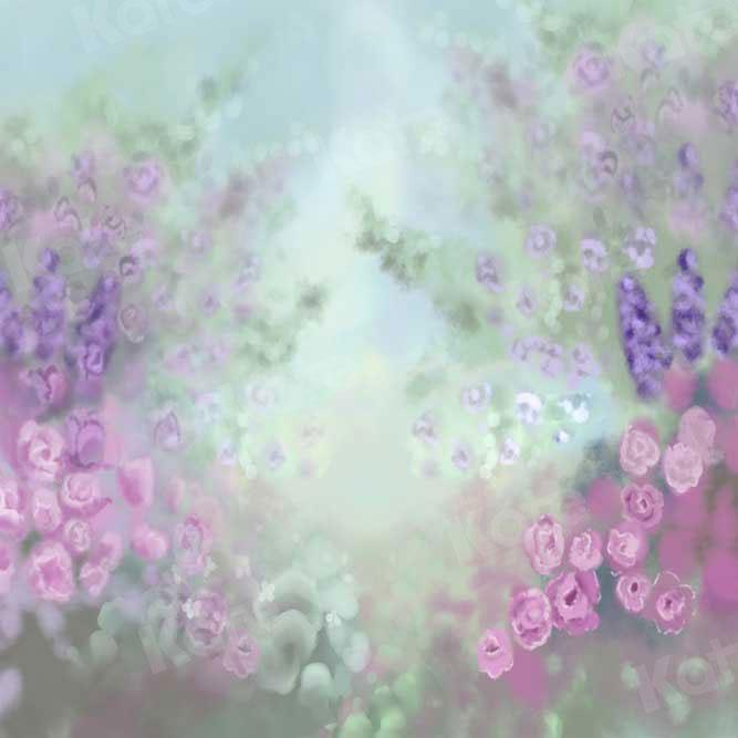 Kate Fine Art Blurry Flowers Bush Backdrop for Photography - Image 5